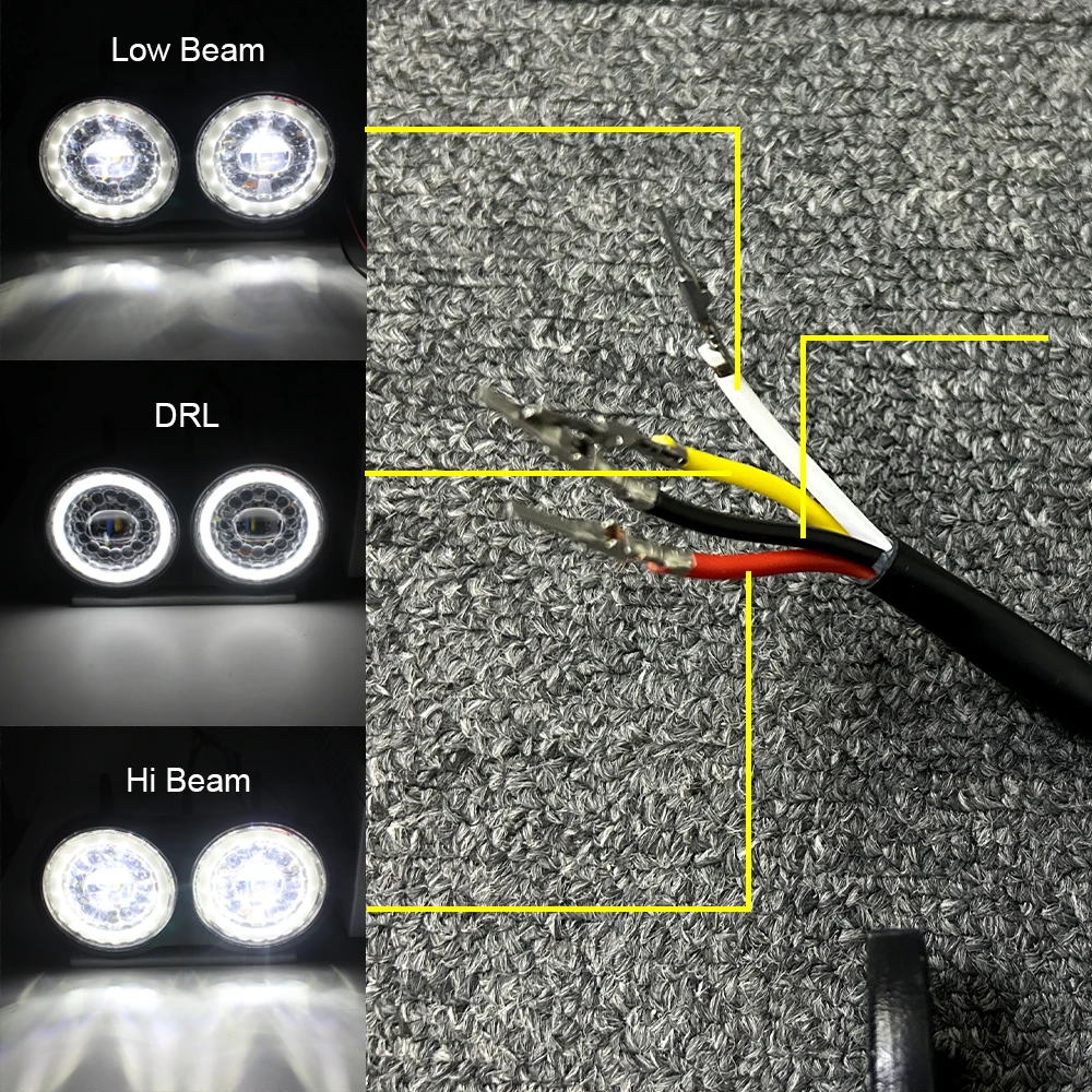 Для Buell XB Модель 2003-2010 Мотоцикл Двойной Свет Светодиодный Фара Привет Ближнего
