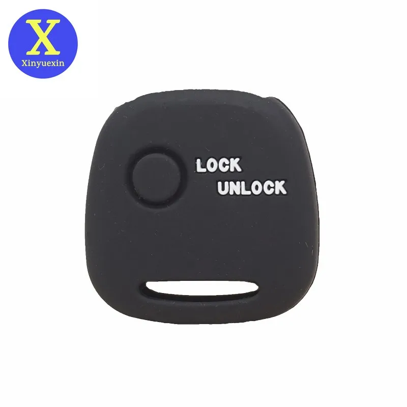 Xinyuexin Silicone Rubber Car Key Case for Mazda Suzuki 1 Button Silica Gel Remote Key Holder Bag Protector Car Accessories