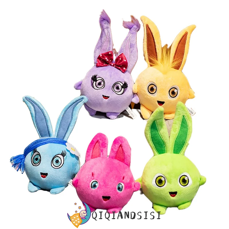 

1pc Sunny Bunnies Plush Toys Stuffed Ball Shaped Cartoon Bunny Animal Cute TV Figures Children Toddlers Wholesale