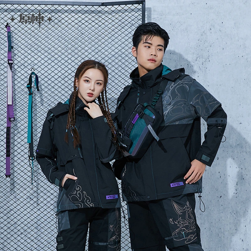 

Xiao Cosplay Game Genshin Impact VIGILANT YAKSHA Theme Casual Top Anime Halloween Costumes Acrylic Pendant Couple Jacket XS-XXXL