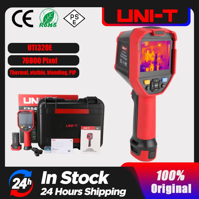 

UNI-T Infrared Thermal Imager UTi320E Industrial PCB Circuit Floor Heating Detection PC Analyze WIFI Thermal Imaging Camera