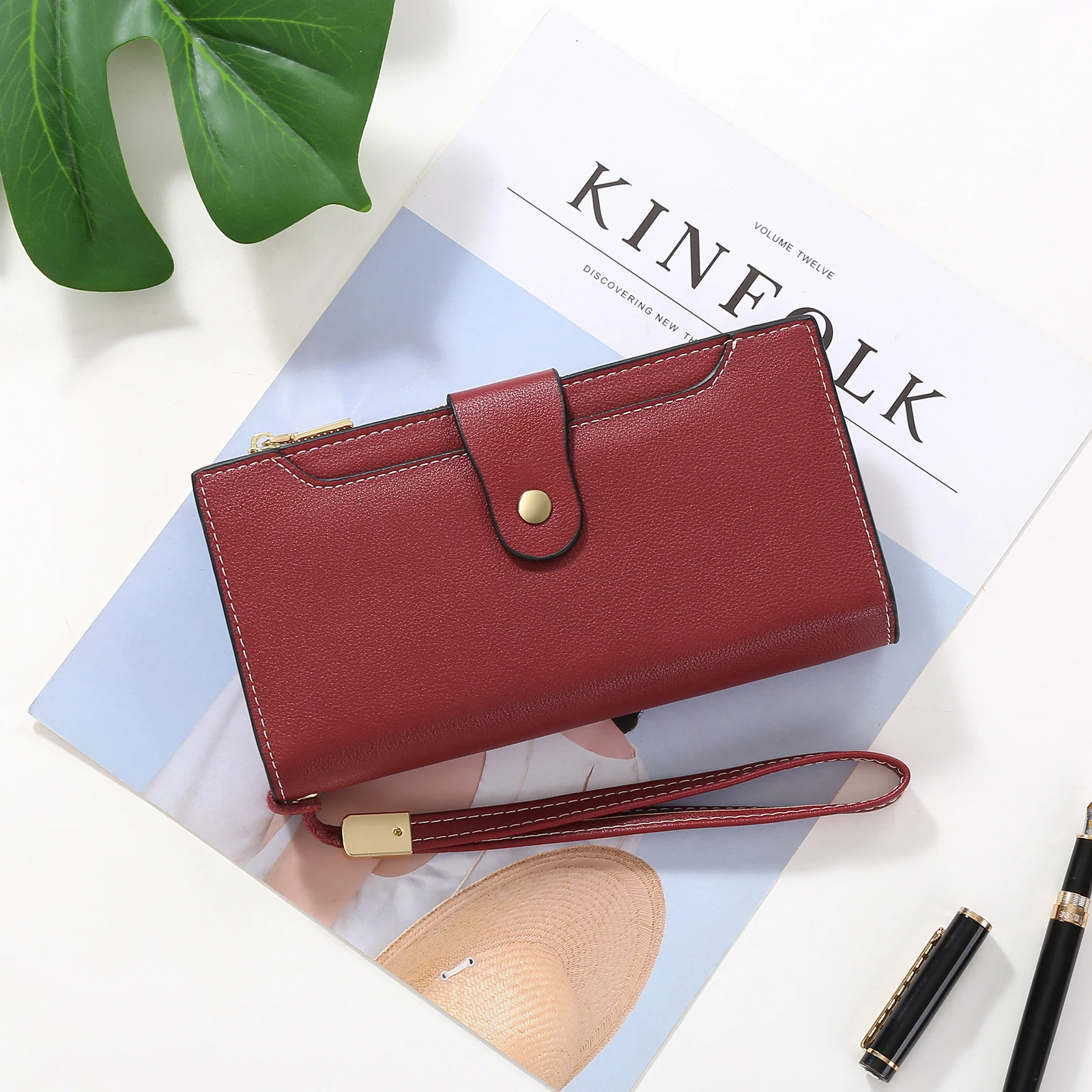 Wristband Women Long Clutch Wallet Large Capacity Wallets Female Purse Phone Pocket Card Holder Lady Purses