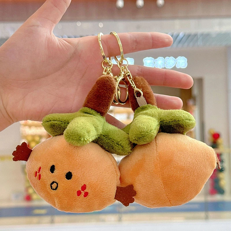 Фруктовый брелок портативный Cuye Lucky Orange плюшевая сумка очаровательный забавный