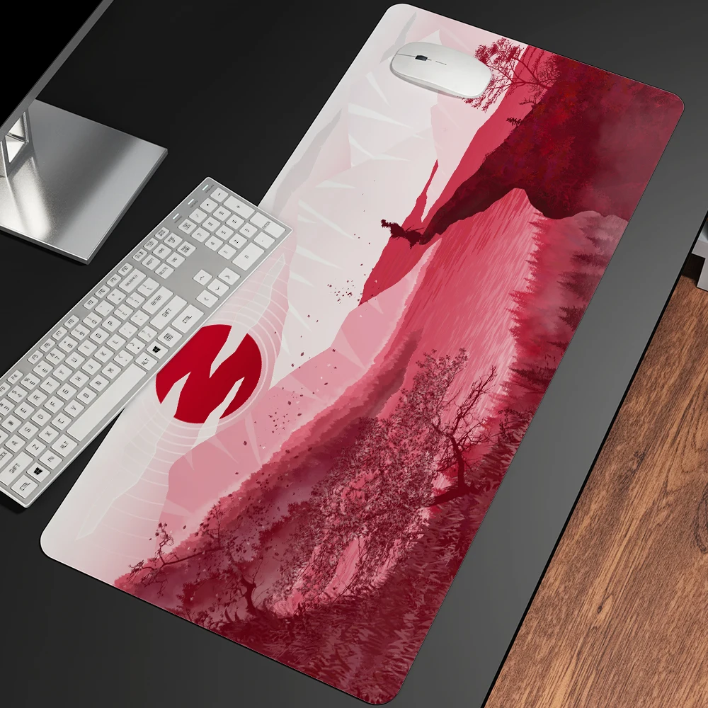 

Mouse Pad Japan Samurai Large Gaming Extended Computer Game Mousepad Gamer Office Desk Mat Keyboard Non-slip Waterproof Carpet