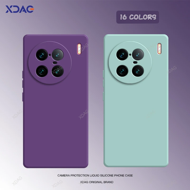 Оригинальный жидкий силиконовый чехол для VIVO X90 Pro + Plus 5G 6 78 дюйма V2227A Candy Camera Protection