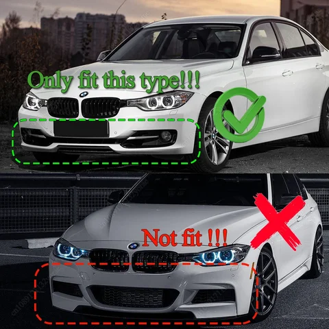Для BMW 3 серии F30 F31 2013-2019 автомобильный передний бампер, спойлер, разделитель, диффузор, комплект кузова, тюнинг, ABS Canard, защитная крышка для губ