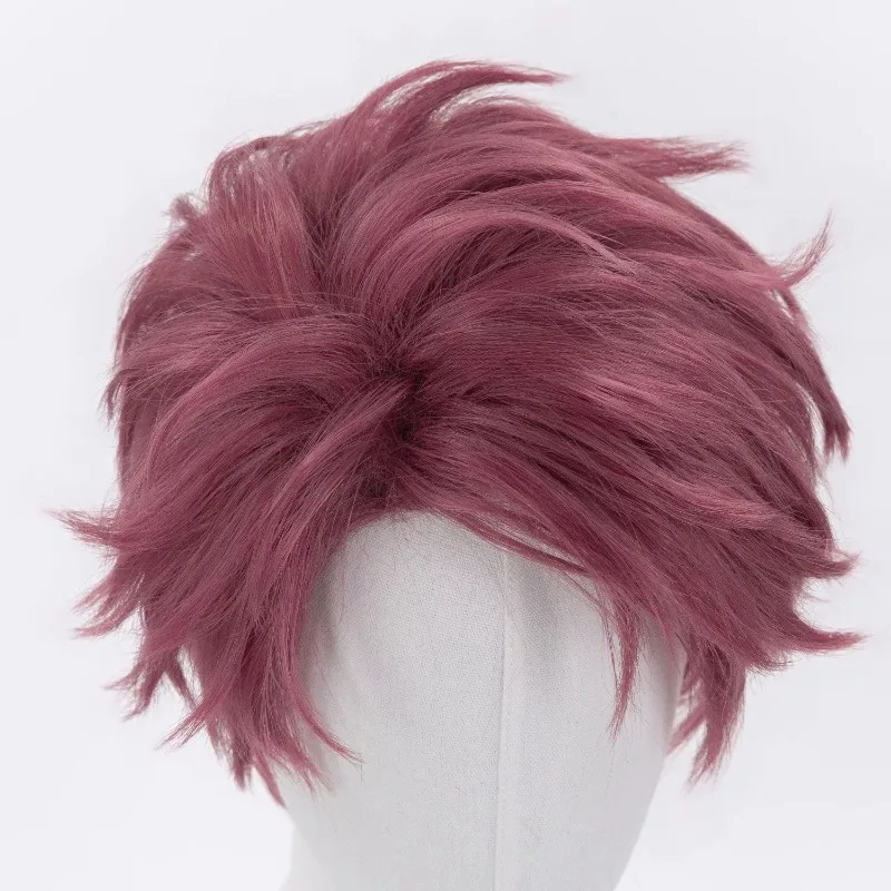 Фото Парик Valko Wig Game Love and Deepspace для косплея, красный короткий синтетический парик, аксессуары для ролевых игр, реквизит для мужчин, тематическая вечеринка №5