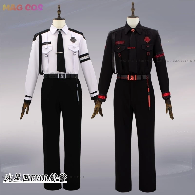 Игра Love And Deepspace Xavier Косплей Костюм Парик Белый Черный Evol Мужская Красивая