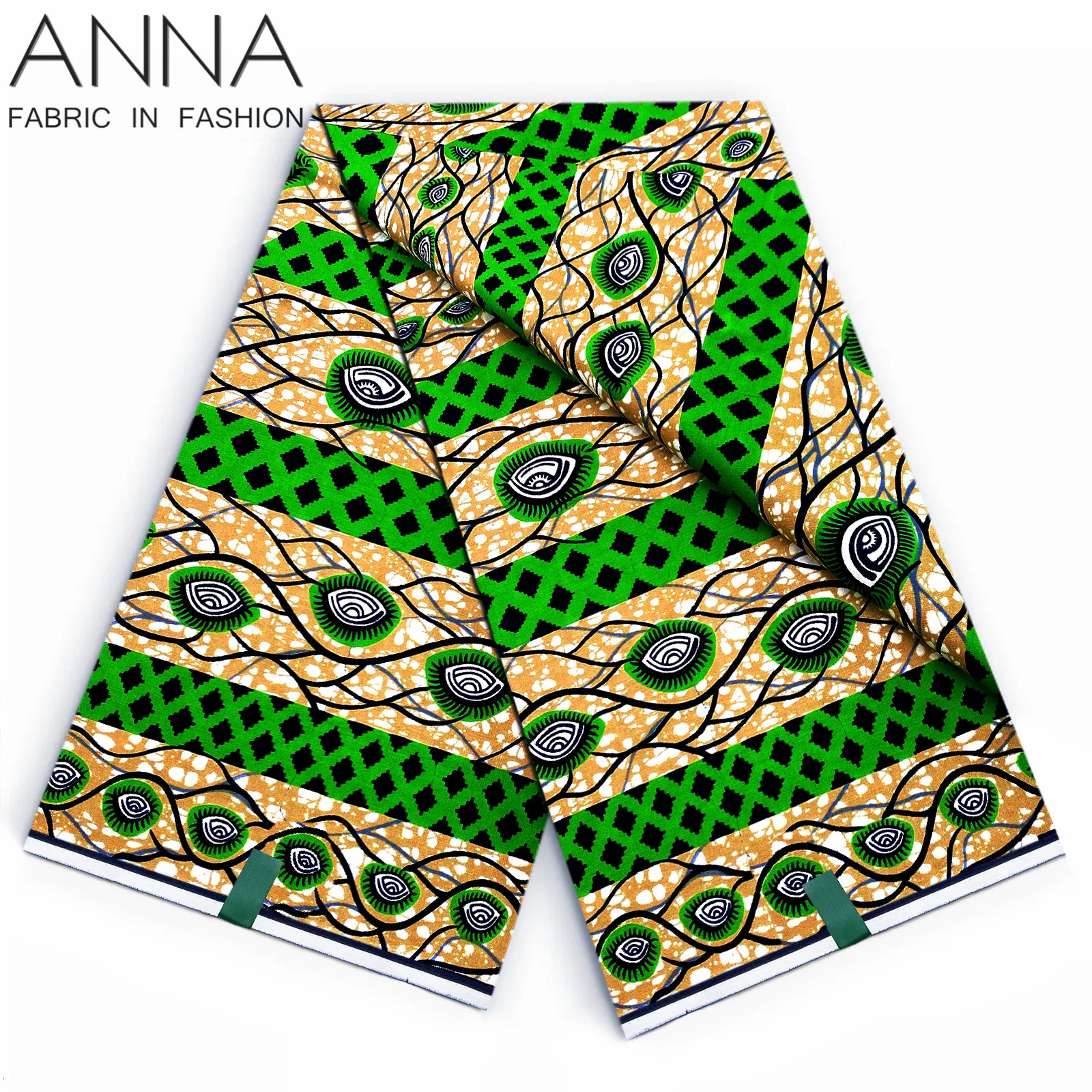 Настоящий воск Анкара с блоковыми принтами ткань в стиле батик африканская