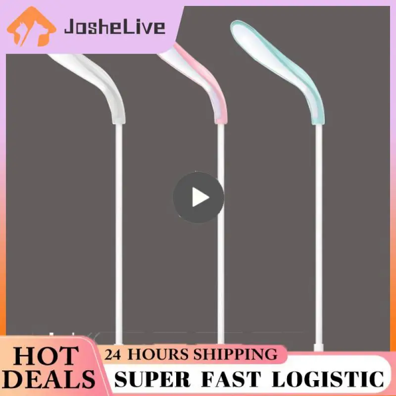 

Blue Usb Desk Lamp Usb Direct Plug Portable Keyboard Light Dimming Hose Household Products White Eye Protection Desk Lamp Pink