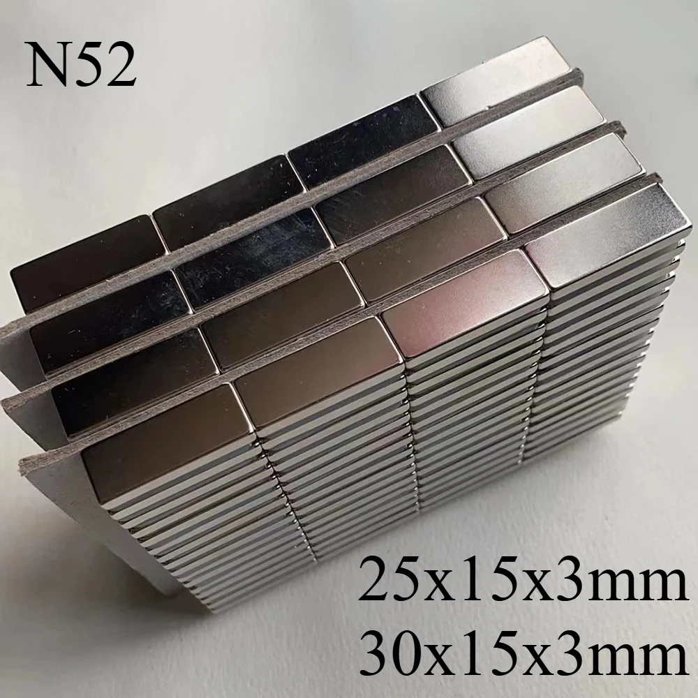 

N52 25x10x3 30x15x3 стандартный размер квадратный электровелосипедный двигатель Ebike объемный магнит на холодильник магнитный 25*10*3 барный блок магниты генератор