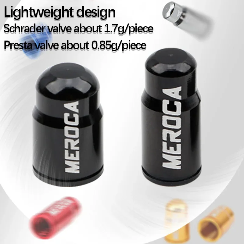 1 пара крышек клапана для велосипедных шин MTB из алюминиевого сплава AV FV Schrader Presta