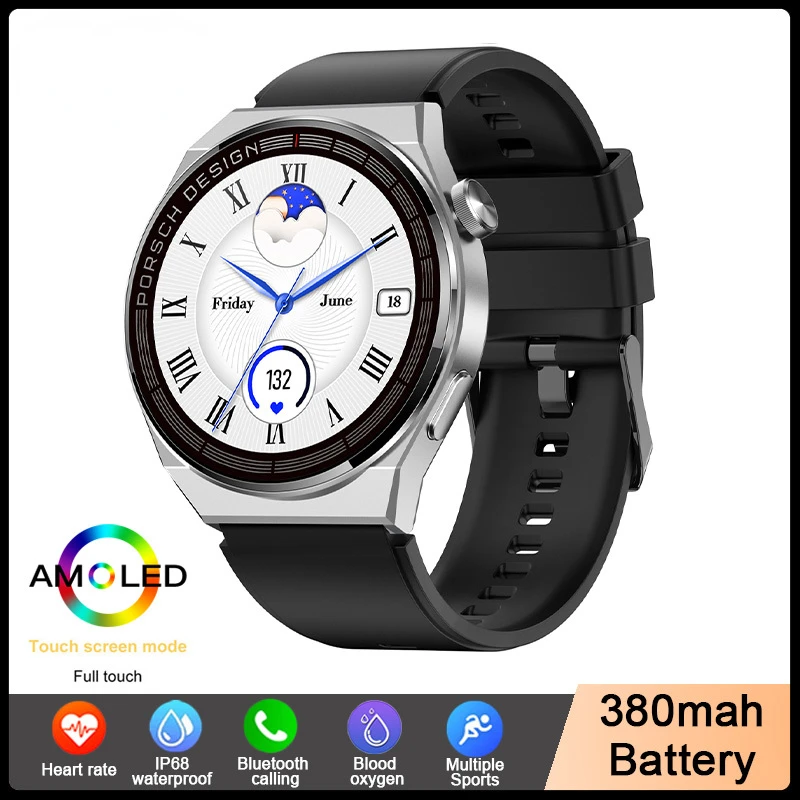 

Смарт-часы для Huawei Watch Pro, водонепроницаемые, С Пульсометром