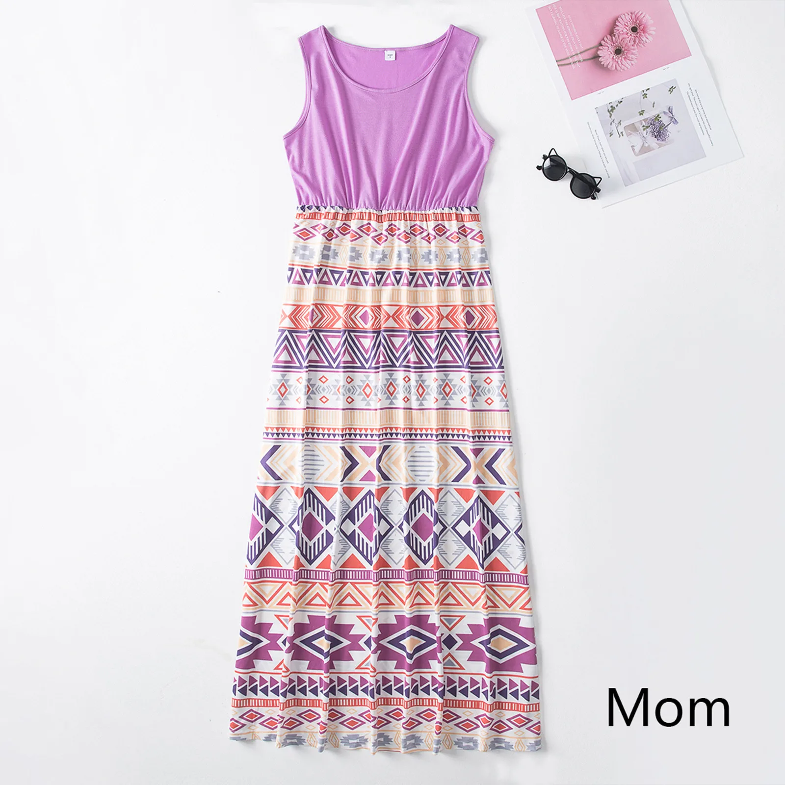 

Семейная сочетающаяся Рождественская Пижама для мальчиков девочек платье для мамы и меня сочетающиеся наряды цветочный принт сочетающаяс...