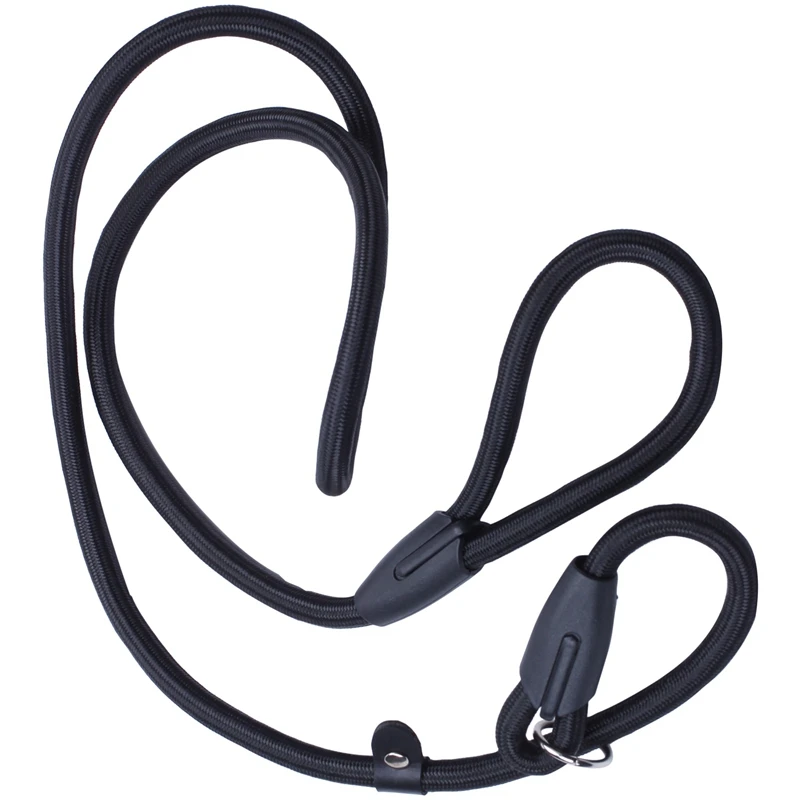 

52-дюймовый строгий поводок для дрессировки собак (черный)