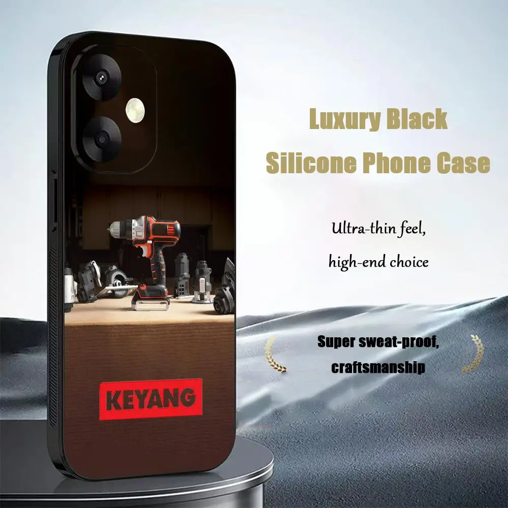 Фото Чехол для телефона Keyang для Xiaomi Redmi17 14C 13C 12C Note 15 14 13 12 Pro Plus S, мягкий черный чехол для телефона. №3