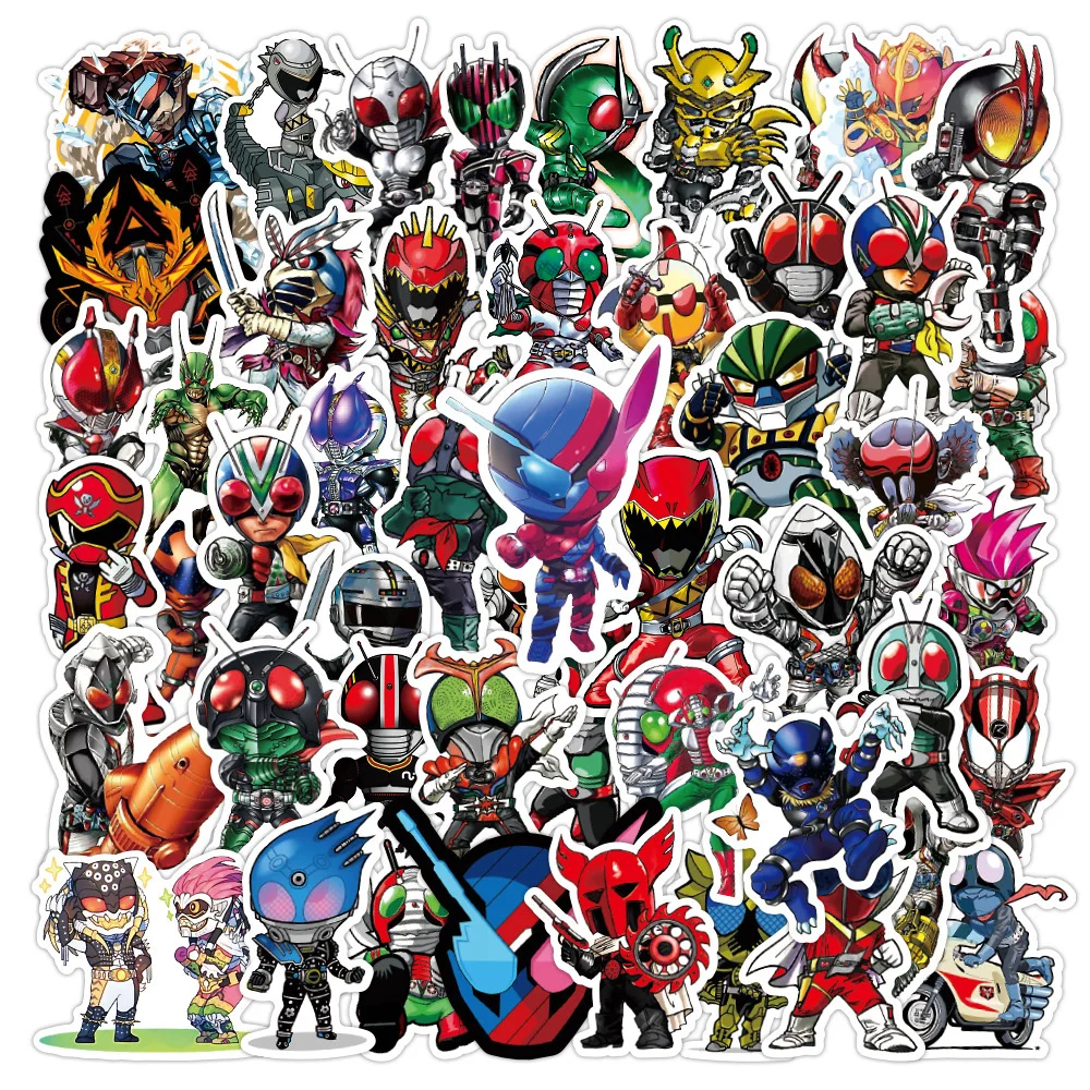 

Классические стикеры аниме Kamen Rider, 10/30/50 шт., крутые Мультяшные наклейки для игрушек, наклейки для ноутбука, скейтборда, велосипеда, мотоцикла, забавные наклейки для детей