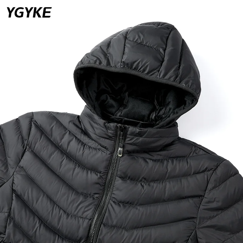 Winter Fashion Jacket Men's Casual Trend Top Solid Color Simple Zipper Hooded Cotton Jacket Coat Warm Thickening