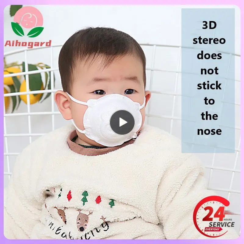 

1~10PCS /set 0-24 Month 4 Colors Newborn Baby Mask 3D Stereoscopic Baby Toddler Security Mask Breathable Oronasal Mask For Baby