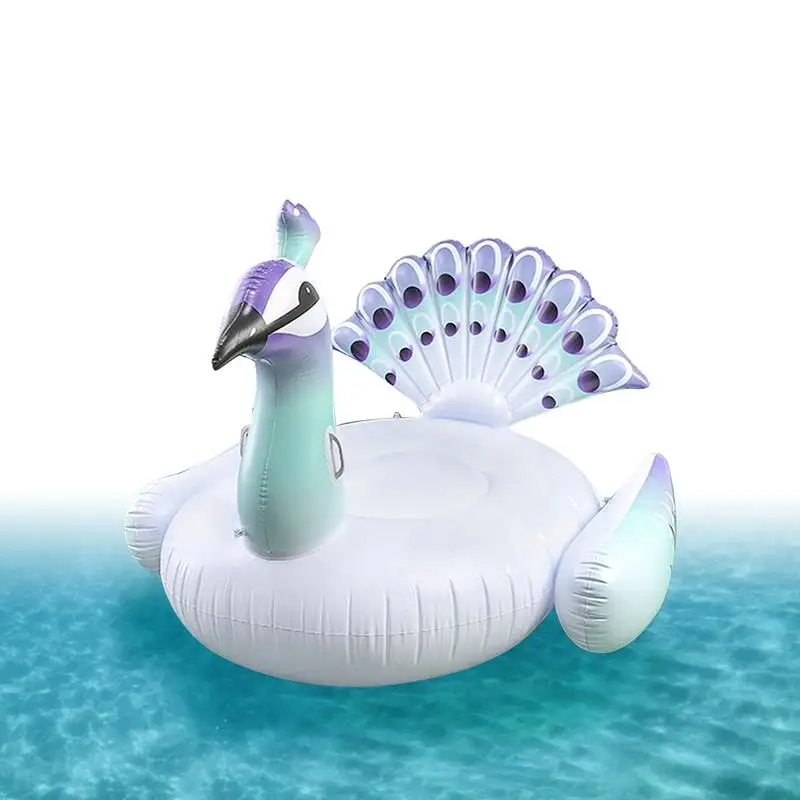 

Giant Peacocks Pool Float Inflatable Mattress For Beach Swimming Ring Swim Circle Floating Bed Raft Summer Pool Party Toys