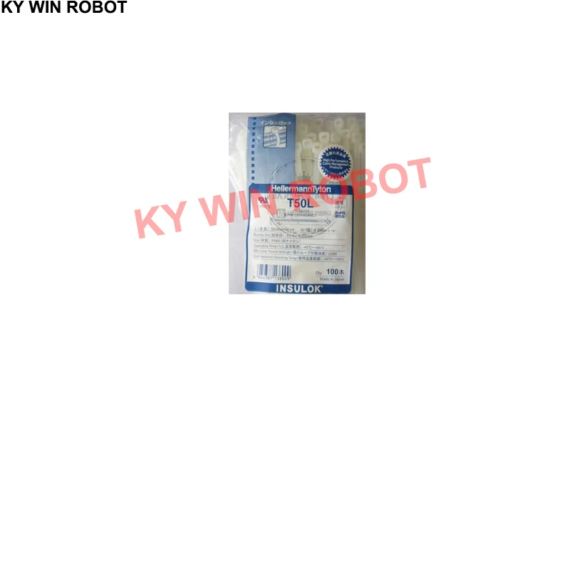 

100PCS/LOT50L Imported from Japan HellermannTyton Self-Locking Detachable Nylon Ties Bundle Rope 4.8x383MM