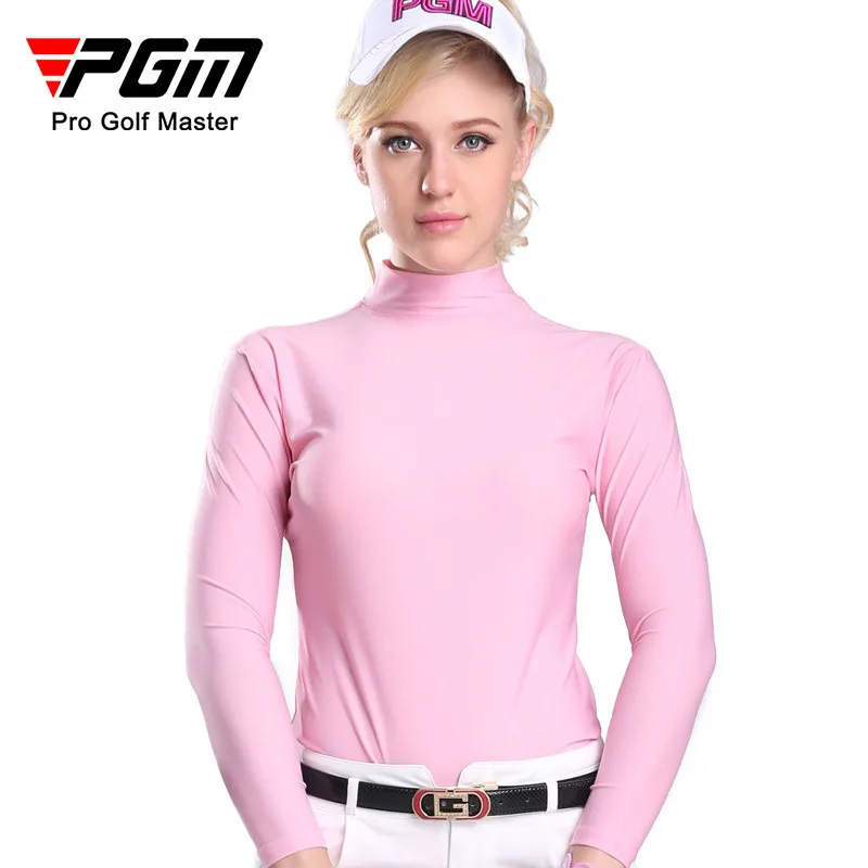 PGM Casual Ultra Thin Breathable Golf Shirt Women Sun Protection Ice Silk Summer Ladies long sleeve loose Golf Training T Shirts