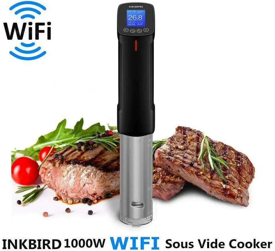 INKBIRD Water Heating Circulator WIFI Sous Vide Vacuum Cooker Immersion Heater 1000W Kitchen Cooking Appliances LCD Touch Screen