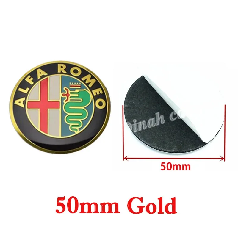 

2 шт., 40 мм, 50 мм, 56 мм, цветная новая металлическая наклейка, Стайлинг автомобиля, автоаксессуары, руль, логотип, значок, эмблема, наклейки