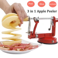 fruit and vegetable peeler 3 in 1 multifunction rotary apple corer machine kitchen accessories potato slicer cutter home tools