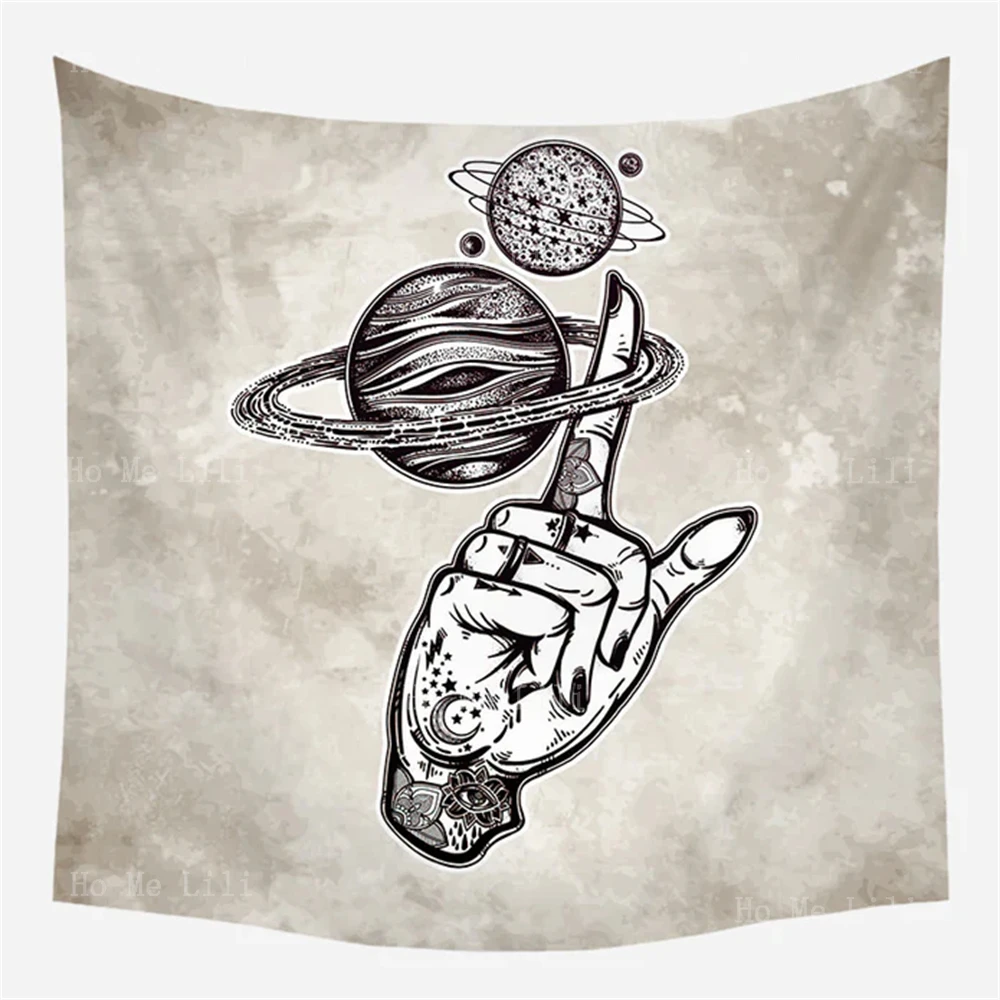 Пальмовое чтение игра с планетами Сатурн кольца на пальце настенный подвесной