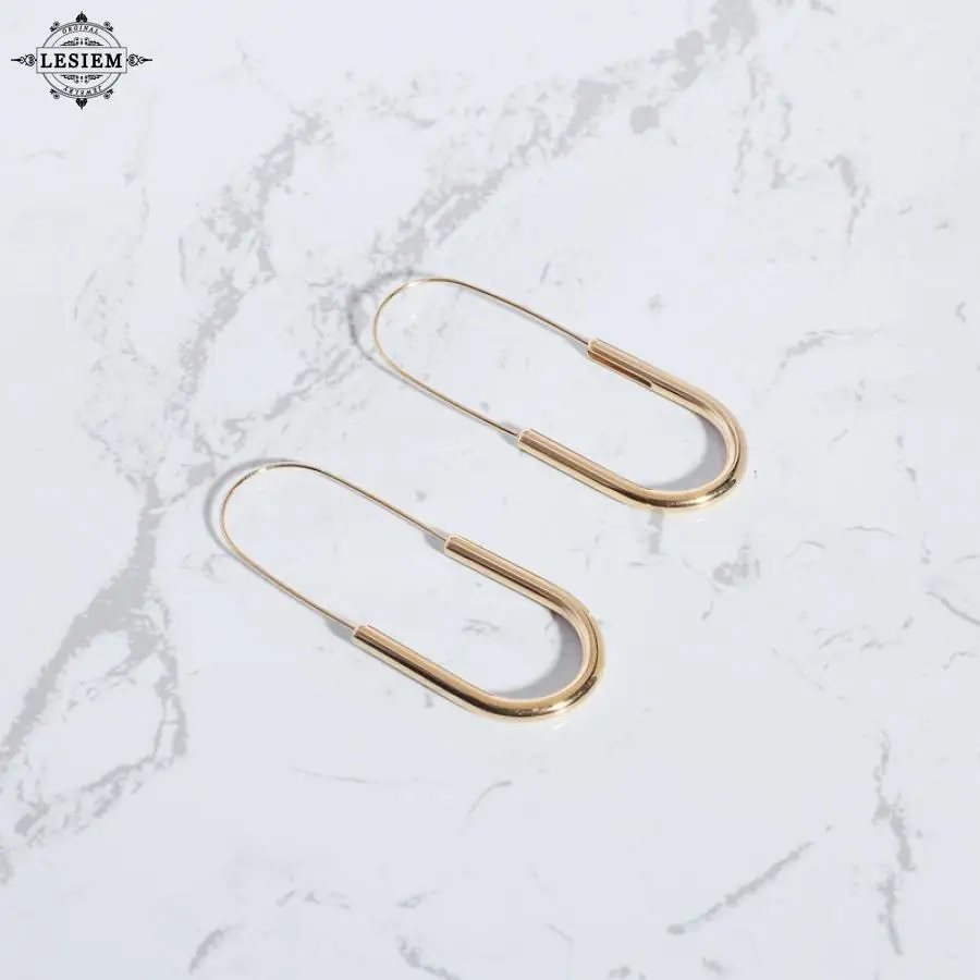 LESIEM лучшие друзья девичьи серьги с PVD-покрытием 2024 большие серьги-клипсы для