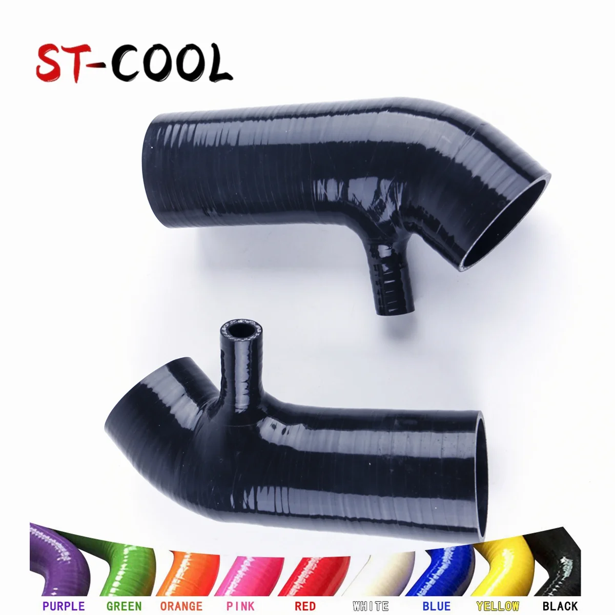 

For 2009-2014 Nissan 370Z Intake Infiniti G37 Z34 3.7L VQ3 2010 2011 2012 2013 Air Inlet Silicone Hose Pipes Kit 2Pcs 10 Colors