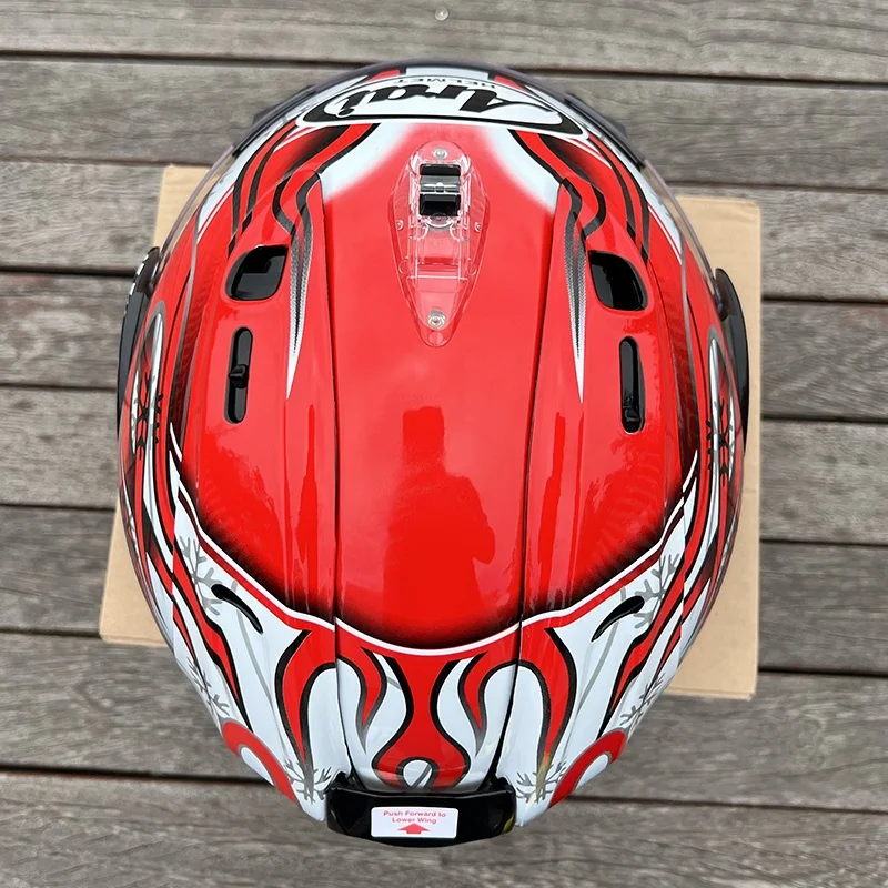 Мотошлем открытый 34 SZ-R EVO HAGA Red Flame, летний, для скутера и мотоцикла, полушлем, Cascos Para Moto (art.: 3920dc174db3c) - 3920dc174db3c