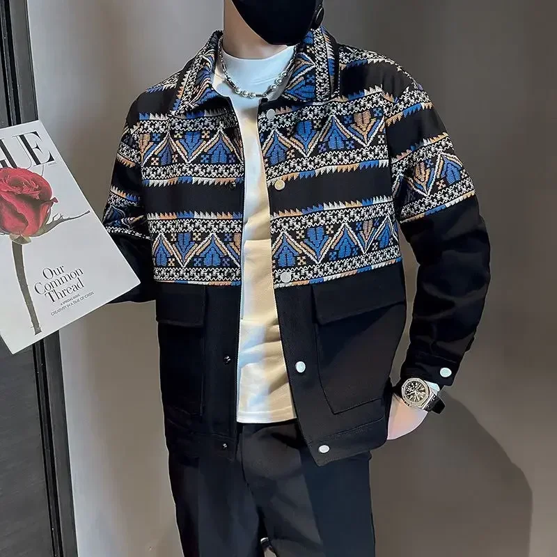 Модные мужские куртки высокого качества облегающие пальто Y2k повседневные