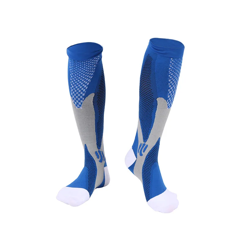 Men's And women's Cycling Socks Nylon Fabric High Tube Compression Socks Outdoor Fitness Sports Soccer Socks