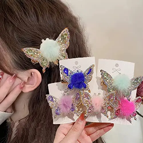 

Шпилька для волос с летящей бабочкой и движущимися крыльями, новинка 2023, блестящие заколки для волос с движущимися бабочками, Заколки для женщин и девочек, 5 шт.