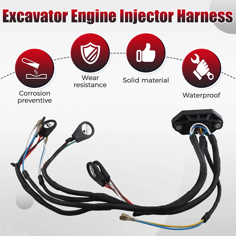Жгут проводов топливной форсунки двигателя экскаватора 122-1486/425-6526 для ISUNO 980G 988G