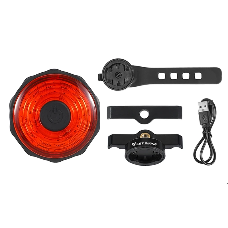 

WEST BIKING Rear Bike Light Bicycle Tail Light Rechargeable Rear Bike Light Waterproof Bike Taillight