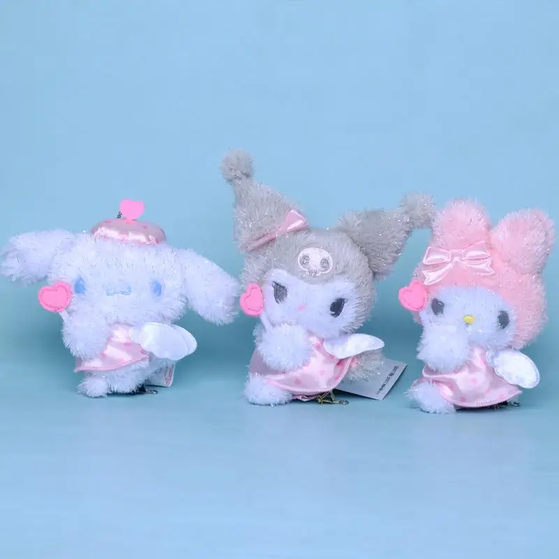 

Милые Мультяшные Ранние игрушки Sanrio, милые игрушки My Melody Kuromi Cinnamoroll, плюшевые декоративные подвески, оригинальные детские подарки