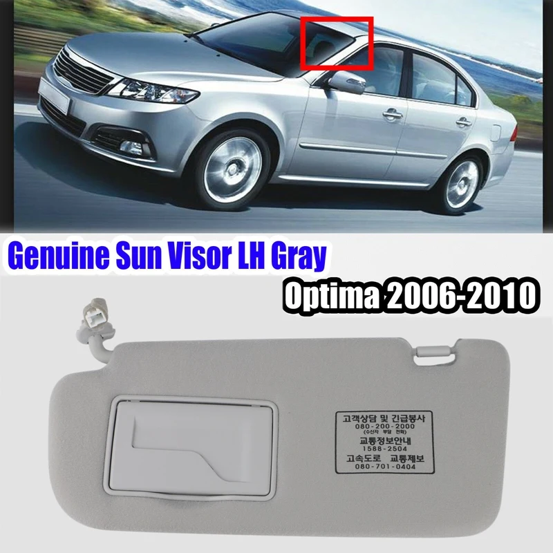 

Car Inner Sunshade Sun Shield Sunvisor Sun Visor Gray For Kia Optima Magentis 2006-2010