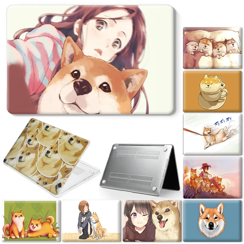

Animal Shiba Inu Laptop Case For Macbook Air 11 2018 2020 13 Touch Bar ID Pro 13 15 16 Retina 15 13 12 inch Cover
