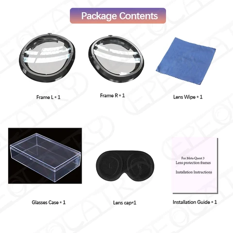 Линзы для Meta Quest 3, близорукость, анти-синий свет
