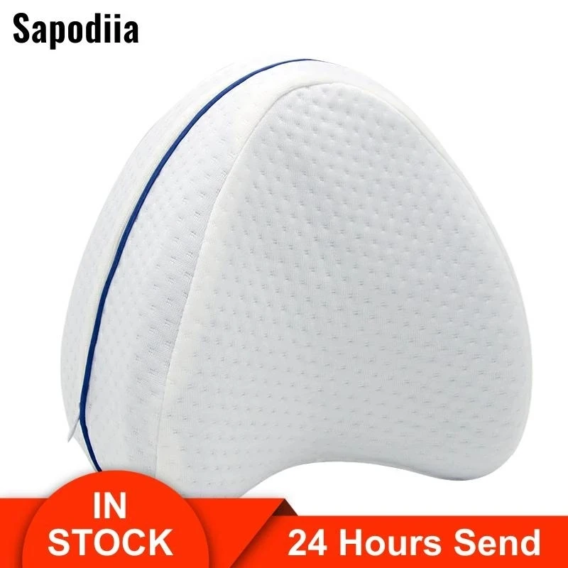 

Pillowcase pregnant body Memory foam pillow Orthopedic knee leg wedge pad Foot side sleep for sciatica relief