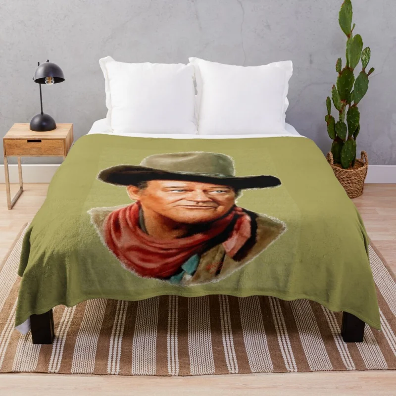 

Дизайнерское одеяло с изображением иконы Джона уэна, роскошное покрывало