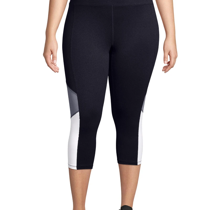 

Women's Plus Active Colorblocked Performance Capri Leggings