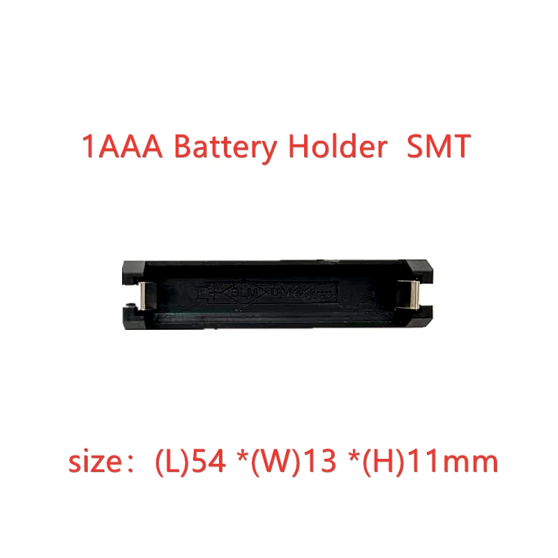 Фото 10 шт., держатель для батарей 1/2 слотов AAA SMD SMT, коробка для батарей 1, 2x AAA, чехол для батарей SMD SMT с булавками, сделай сам №5