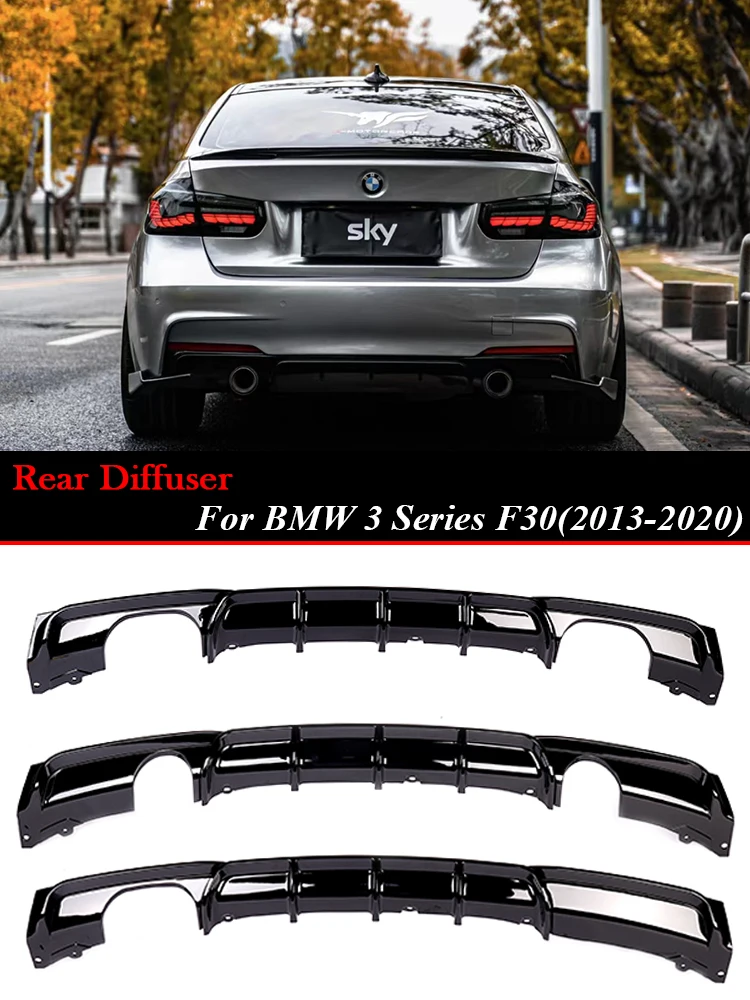 Углеродное волокно M3 M Tech задний диффузор для BMW 3 серии F30 M-эффективный бампер