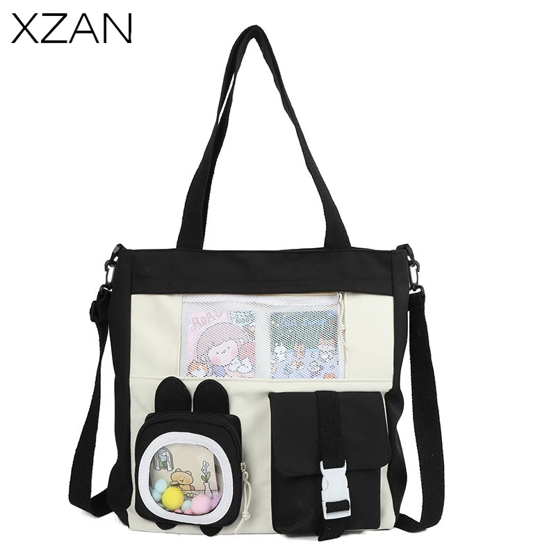 

2022 Designer Tote Bags Nylon Handbags Shoulder Bags Large Capacity Schoolbag Young Girls Messenger Bag Cartoon Crossbody Bags