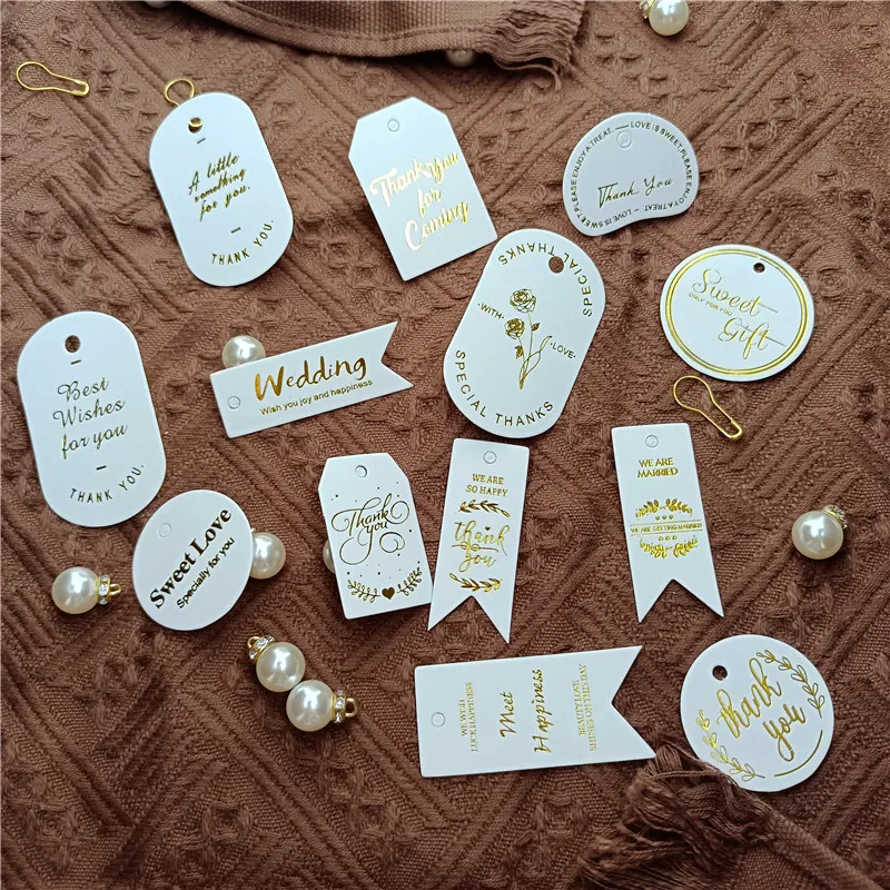 100 шт./лот бронзирующие круглые этикетки Sweet Love для изделий ручной работы