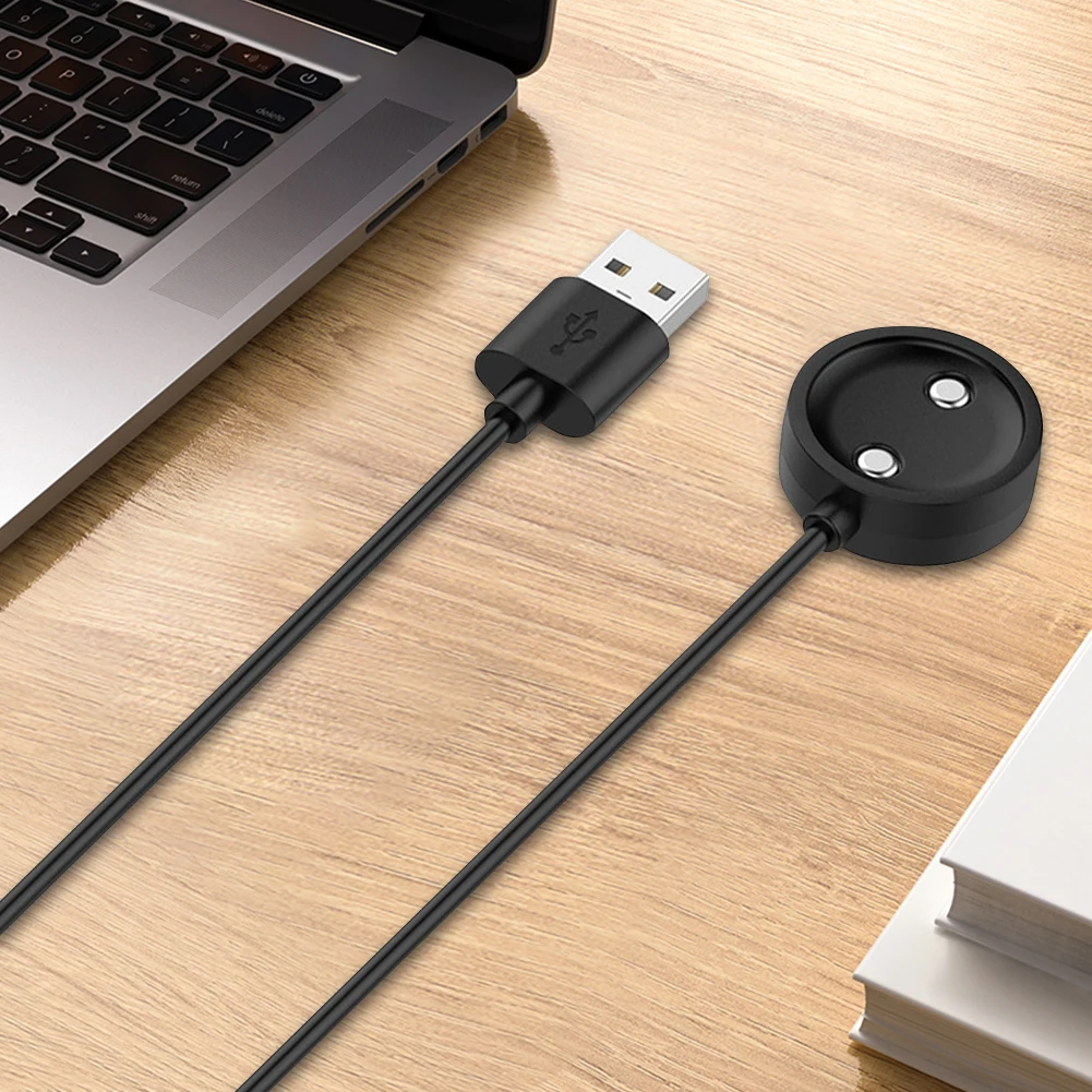 Магнитный USB-кабель для зарядки умных часов 1 м док-станция 2-контактный адаптер